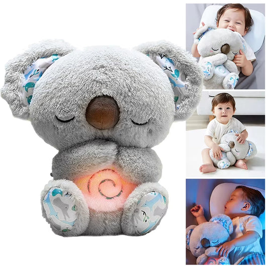 Koala musical con respiración, luz y sonido – El compañero perfecto para el sueño y juego del bebé.